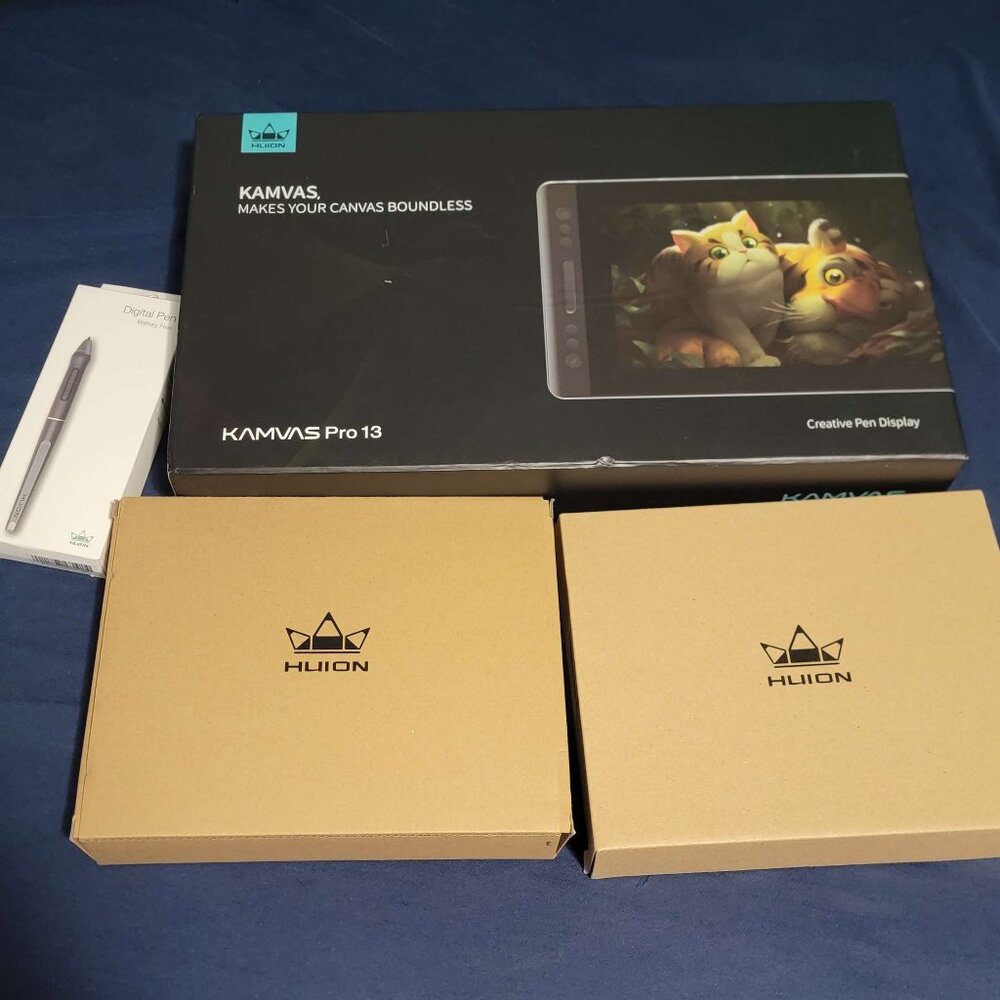 Huion KAMVAS Pro 13 GT-133 13.3 inch Drawing Display Tablet (READ DESC)